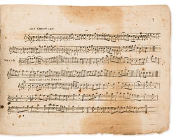 (MUSIC.) A New and Compleat Instructer for the Flageolet, to which is Added a Select Collection of Songs Marches &c.